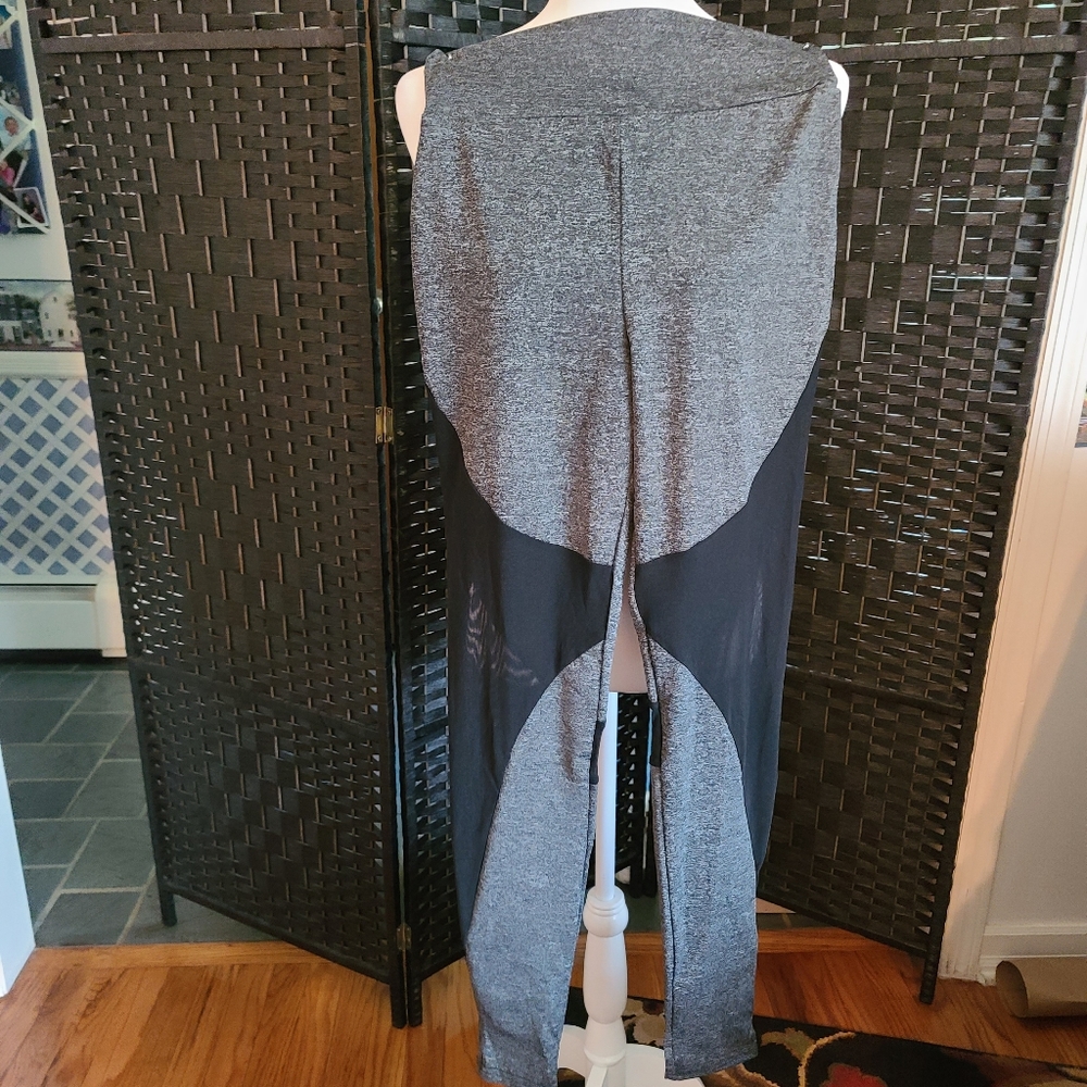 Black and Grey mesh leggings